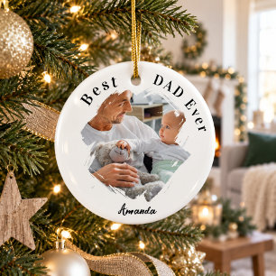 Beste papa ooit foto keramisch ornament