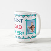 Beste Papa Ooit Foto Koffiemok (Voorkant rechts)