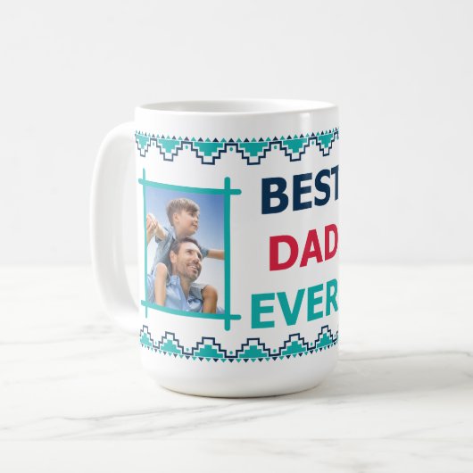 Beste Papa Ooit Foto Koffiemok (Voorkant links)