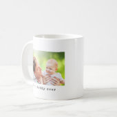 Beste papa ooit foto minimalistisch koffiemok (Voorkant links)