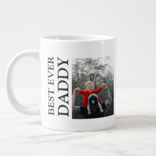 Beste papa ooit foto mok, aangepaste verjaardag va grote koffiekop