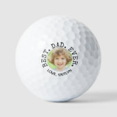 Beste Papa Ooit Foto Persoonlijk Golfballen (Voorkant)