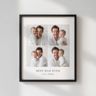 Beste Papa Ooit Foto Poster   Gepersonaliseerd Cad
