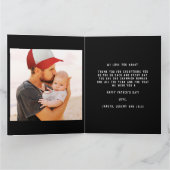 Beste papa ooit foto Schattigee trendy moderne vad Kaart (Binnen)