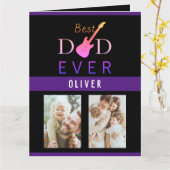 Beste papa ooit foto Schattigee trendy moderne vad Kaart (Gele Bloem)