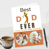 Beste papa ooit foto Schattigee trendy vaders dag Kaart