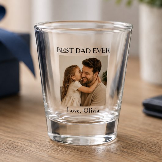 Beste papa ooit foto shot glas