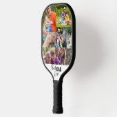 Beste papa ooit Foto sjabloon Pickleball Paddle (Links)