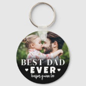 Beste Papa Ooit Foto Sleutelhanger (Voorkant)