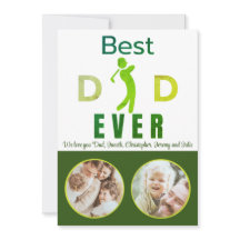 Beste papa ooit foto Unieke groene golf vaders dag