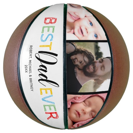 Beste papa ooit | Foto vaderdag Basketbal (Verticaal)