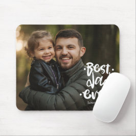 Beste papa ooit Foto Vaderdag Cadeau Dochter Muismat