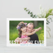 Beste papa ooit | Foto-Vaderdag-flatkaart Kaart (Staand voorkant)