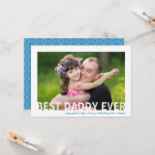 Beste papa ooit | Foto-Vaderdag-flatkaart Kaart (Voorkant / Achterkant in situ)