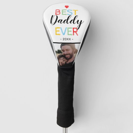 Beste papa ooit | Foto-Vaderdag Golfheadcover (Voorkant)