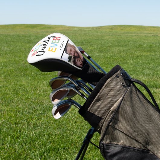 Beste papa ooit | Foto-Vaderdag Golfheadcover (Insitu)