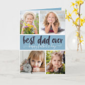 Beste Papa Ooit Foto Vaderdag Kaart (Gele Bloem)