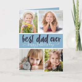 Beste Papa Ooit Foto Vaderdag Kaart