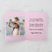 Beste Papa Ooit Foto Vaderdag Kaart (Binnen)