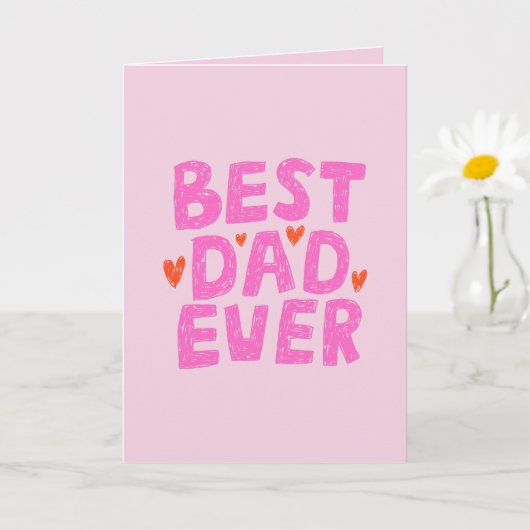 Beste Papa Ooit Foto Vaderdag Kaart (Kleine Plant)