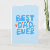 Beste Papa Ooit Foto Vaderdag Kaart (Voorkant)