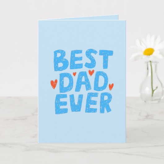 Beste Papa Ooit Foto Vaderdag Kaart (Kleine Plant)