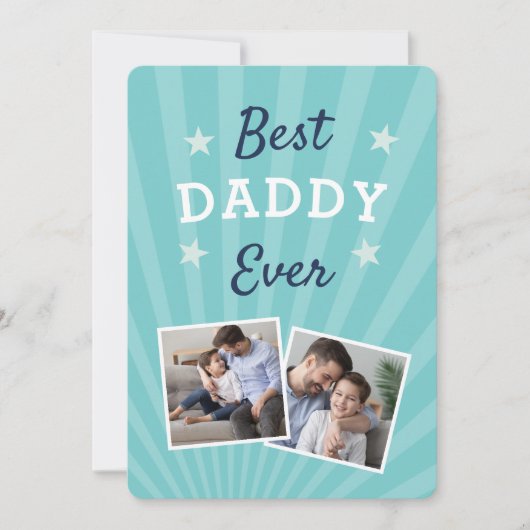 Beste papa ooit | Foto Vaderdag Kaart (Voorkant)