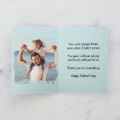 Beste Papa Ooit Foto Vaderdag Kaart (Binnen)