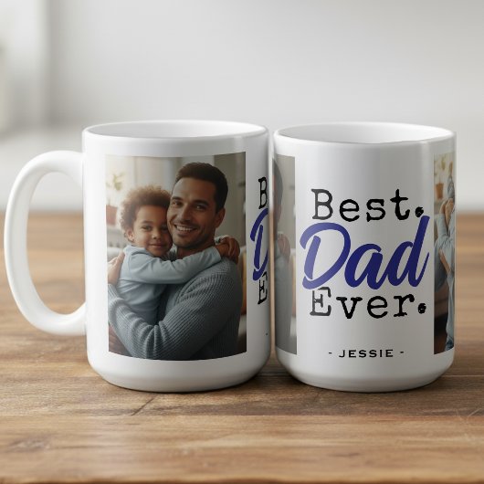 Beste papa ooit Foto Vaderdag Koffiemok