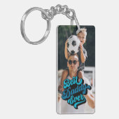 Beste papa ooit | Foto vaderdag Sleutelhanger (Voorkant Links)