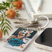 Beste papa ooit | Foto vaderdag Sleutelhanger (Voorkant Rechts)