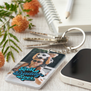 Beste papa ooit   Foto vaderdag Sleutelhanger