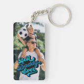 Beste papa ooit | Foto vaderdag Sleutelhanger (achterkant)