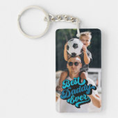 Beste papa ooit | Foto vaderdag Sleutelhanger (Voorkant)