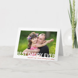 Beste papa ooit | Foto Vaderdag Wenskaart Kaart