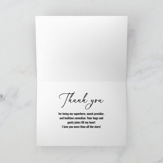 Beste papa ooit foto vaders dag kaart (Binnen)