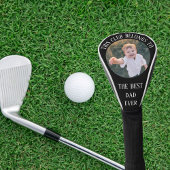 Beste papa ooit foto zwart golfheadcover