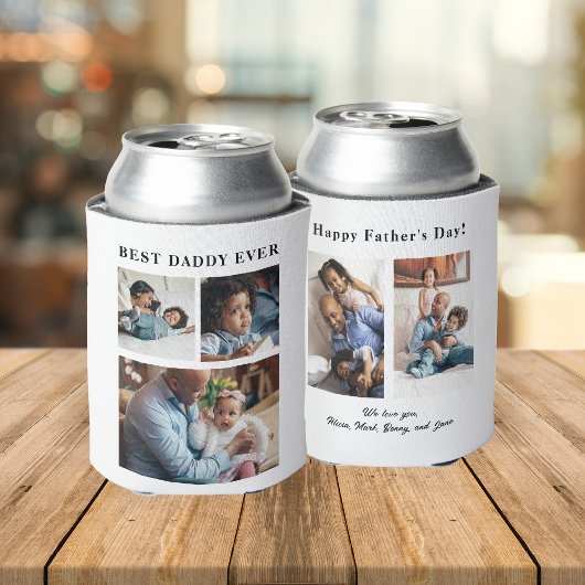 Beste papa ooit fotocollage blikjeskoeler