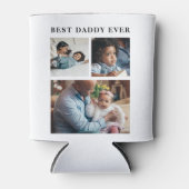 Beste papa ooit fotocollage blikjeskoeler (Voorkant)