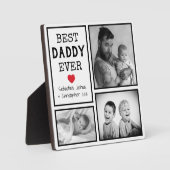 'Beste papa ooit' fotocollage Fotoplaat (Voorkant)