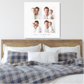 Beste Papa Ooit Fotocollage | Gepersonaliseerd Cad Canvas Afdruk (Insitu (Slaapkamer))