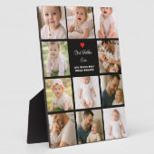 Beste Papa Ooit Fotocollage | Gepersonaliseerd Fotoplaat (Zijkant)