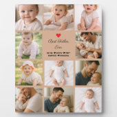 Beste Papa Ooit Fotocollage | Gepersonaliseerd Fotoplaat (Voorkant)