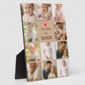 Beste Papa Ooit Fotocollage | Gepersonaliseerd Fotoplaat (Zijkant)