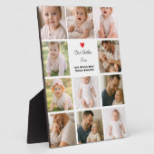 Beste Papa Ooit Fotocollage | Gepersonaliseerd Fotoplaat (Zijkant)