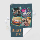 Beste papa ooit fotocollage golfhanddoek (Insitu)