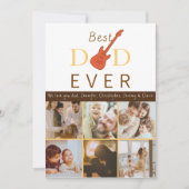 Beste papa ooit fotocollage Modern Fathers Day Feestdagenkaart (Voorkant)