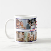 Beste papa ooit fotocollage Modern Fathers Day Koffiemok (Links)