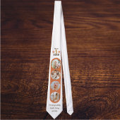 Beste papa ooit fotocollage Modern Fathers Day Stropdas