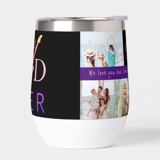 Beste papa ooit fotocollage Modern Vaderdag (Links)